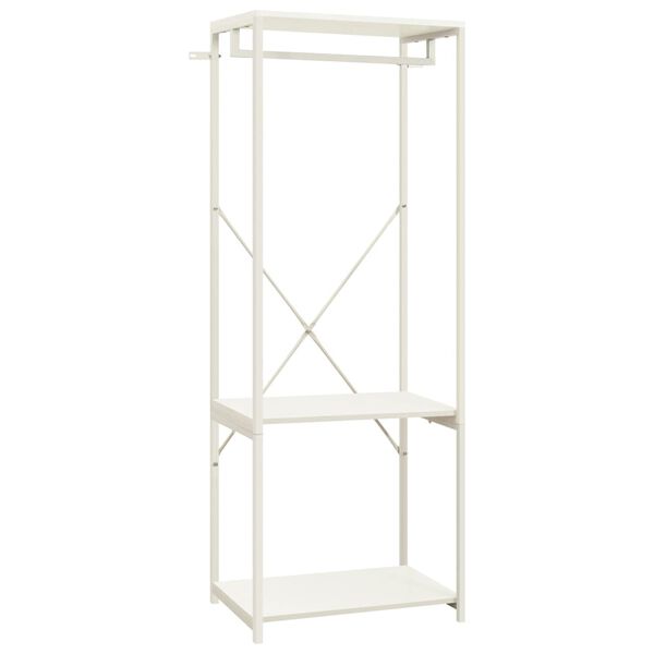 vidaXL Kleiderschrank Wei&szlig; 60x40x167 cm Metall und Spanplatte