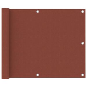 vidaXL Balkon-Sichtschutz Terracotta-Rot 75x500 cm Oxford-Gewebe
