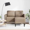 vidaXL 2-Sitzer-Sofa mit Chaiselongue L-Form Cappuccino-Braun 125 cm