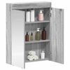 vidaXL Badezimmerspiegelschrank TULUM Graues Sonoma 60 x 16,5 x 78 cm