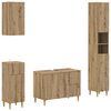 vidaXL 4-teiliges Badezimmer-Schrank-Set DELFT Artisan-Eiche