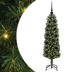 vidaXL K&uuml;nstlicher Weihnachtsbaum mit 150 LEDs mit St&auml;nder Gr&uuml;n 120 cm