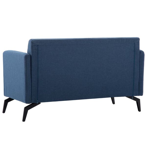 vidaXL 2-Sitzer-Sofa Stoffbezug 115 x 60 x 67 cm Blau