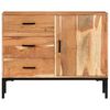 vidaXL Sideboard 88x30x73 cm Akazie Massivholz