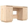 vidaXL Schreibtisch 140x50x75 cm Massivholz Kiefer