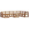vidaXL Outdoor-Sofagarnitur 9 pcs Natur Massivholz Akazie