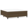 vidaXL Boxspringbettgestell Dunkelbraun 160x200 cm Stoff