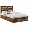 vidaXL Aufbewahrungsbett Ger&auml;ucherte Eiche 135 x 190 cm Holzwerkstoff