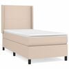 vidaXL Boxspringbett mit Matratze Cappuccino-Braun 80x200cm Kunstleder