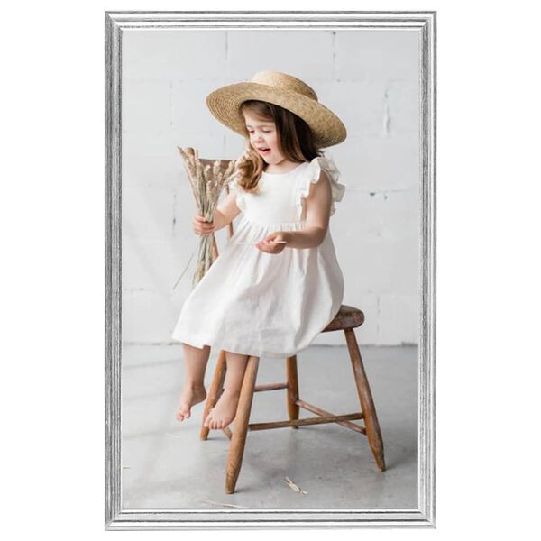 vidaXL Bilderrahmen Collage 3 Stk. f&uuml;r Tisch Silbern 10x15 cm MDF