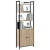 vidaXL B&uuml;cherregal Sonoma-Eiche 60 x 24 x 161 cm Holzwerkstoff