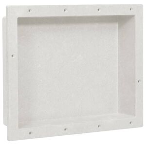 vidaXL Duschnische Mattwei&szlig; 41x51x10 cm