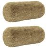 vidaXL Kissen mit Kissen HEERLEN 2 Stk. Hellgrau PV Fleece