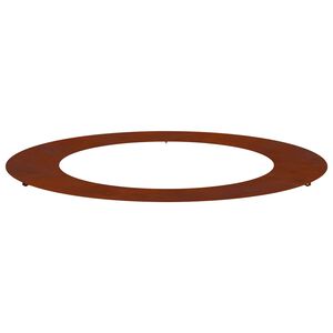 vidaXL geeignet f&uuml;r flachen Baumring Rostig &Oslash;60/90 cm