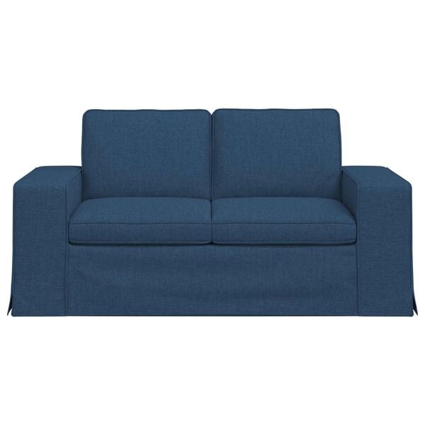vidaXL Sofa Blau Gesamtabmessungen: 162 x 80 x 82 cm (B x T x H) Samt