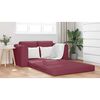 vidaXL Schlafsofa 60cm Weinrot Stoff