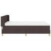 vidaXL Boxspringbett mit Matratze Dunkelbraun 190 x 140 cm Stoff