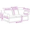 vidaXL Sofa 2 pcs Dunkelgr&uuml;n 215 x 82 x 80 cm Stoff