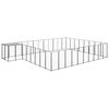 vidaXL Hundezwinger Schwarz 25,41 m² Stahl