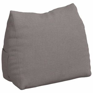 vidaXL R&uuml;ckenkissen Taupe 45 x 20 x 35 cm Stoff