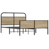 vidaXL Bettgestell ohne Matratze 140x190 cm Sonoma-Eiche Holzwerkstoff