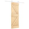 vidaXL Schiebet&uuml;r mit Beschlag 70x210 cm Massivholz Kiefer