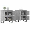 vidaXL Sideboards 2 Stk. Betongrau Holzwerkstoff
