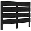 vidaXL Kopfteil Schwarz 75x3x80 cm Massivholz Kiefer