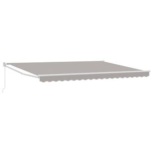 vidaXL Ausziehbare Markise Hellgrau 450 x 300 x 165 cm