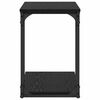 vidaXL Beistelltisch mit Regal Schwarz Eichen-Optik 50 x 35 x 52 cm