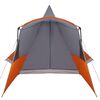 vidaXL Teepee Zelt mit Dach Grau und Orange 720 x 465 x 295 cm