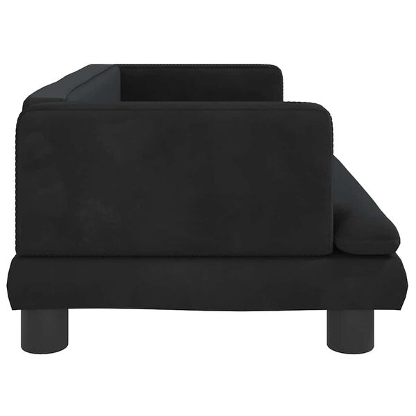 vidaXL Kindersofa Schwarz 80x45x30 cm Samt