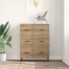 vidaXL Sideboard Artisan-Eiche 69,5 x 34 x 90 cm Verbundholz und Eisen