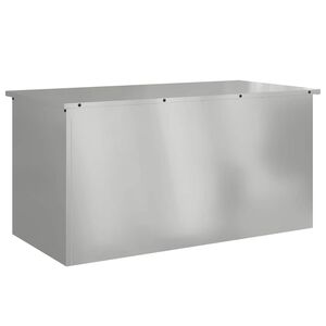 vidaXL Gartenlagerkissenbox Verzinkter Stahl 100 x 50,5 x 50 cm 220 L