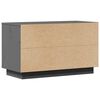 vidaXL TV-Schrank Grau 74x35x44 cm Massivholz Kiefer
