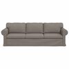 vidaXL Sofa Taupe Gesamtabmessungen: 245 x 82 x 80 cm (B x T x H) Samt