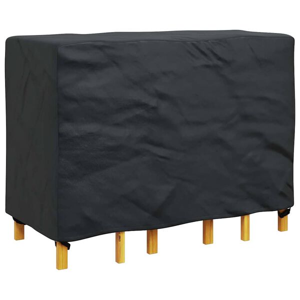 vidaXL M&ouml;belbezug Uni Schwarz 130 x 80 x 70 cm 210D