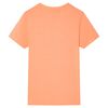 Kinder-Kurzarmshirt Neonorange 140