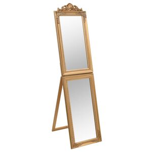 vidaXL Standspiegel Golden 40x160 cm