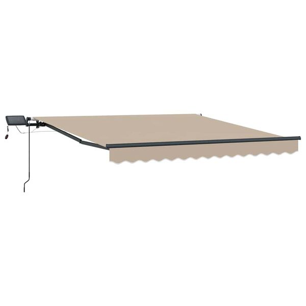 vidaXL Einziehbare Markise Beige 300 x 250 cm Stoff