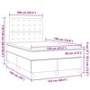 vidaXL Boxspringbett mit Matratze Rosa 120x190 cm Samt