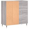 vidaXL Plattenschrank Grau Sonoma 84,5x38x89 cm Holzwerkstoff