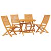 vidaXL Garten Essgruppe 5 pcs Braun Massivholz Akazie