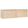 vidaXL Wandschr&auml;nke 2 Stk. 60x30x35 cm Massivholz Kiefer