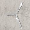 vidaXL Wanddekoration Propeller Silbern 70cm Aluminium
