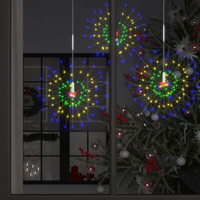vidaXL Feuerwerkslichter 4 Stk. Weihnachtsdeko Mehrfarbig 20cm 560LEDs