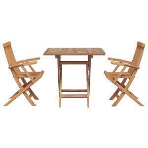 vidaXL Garten Essgruppe 3 pcs Braun Massivholz Akazie