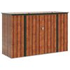 vidaXL Gartenlagerbox Braun 214 x 82 x 132 cm Stahl