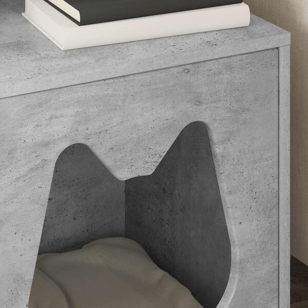 vidaXL Katzenhaus Beton 42,5 x 40 x 53,5 cm Holzwerkstoff