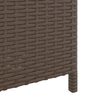 vidaXL M&uuml;llbeh&auml;lter Braun 40x40x80 cm Poly Rattan